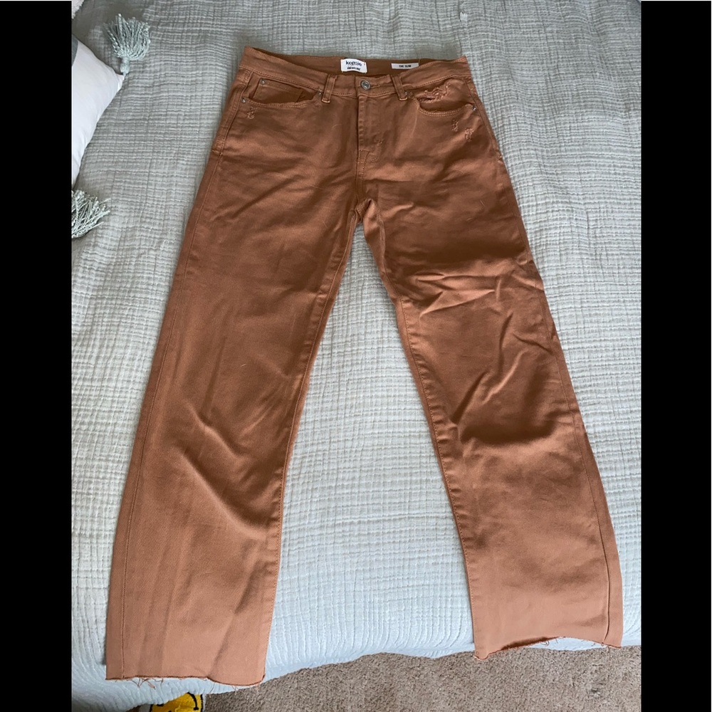 Light Brown Straight Leg Jean